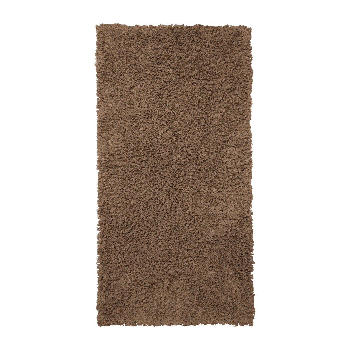 Boel & Jan Noma cotton rug 70x200 cm Brown | Scandinavian Design | Fringe & Deep pile rugs | Brown
