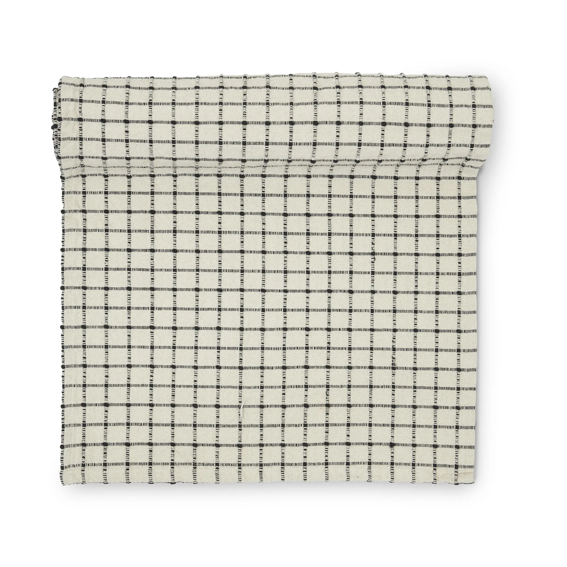 Noor table runner 40x160 cm, Black-Off white Boel & Jan