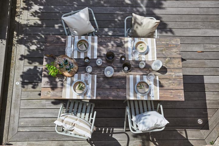 Outdoor stripe pillowcase 40x60 cm, Beige Boel & Jan