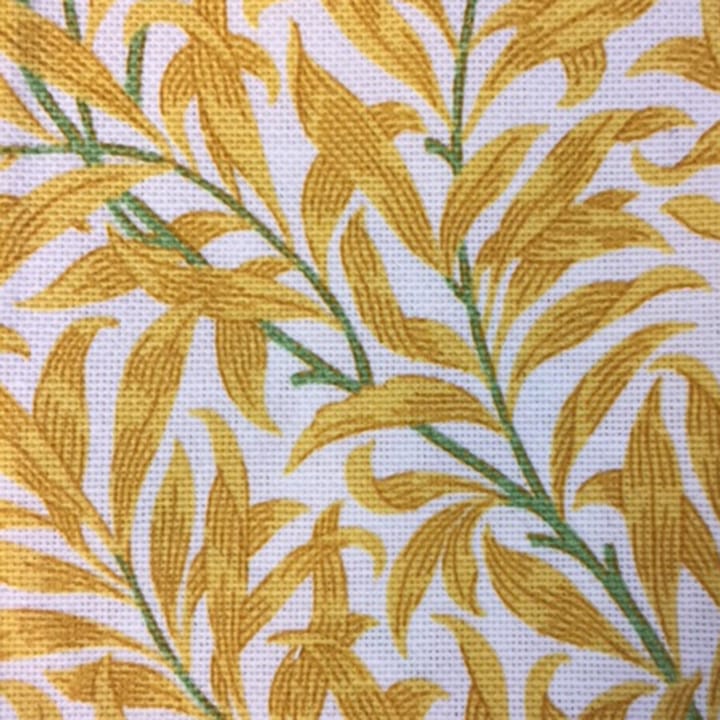Ramas fabric, Gold-white Boel & Jan