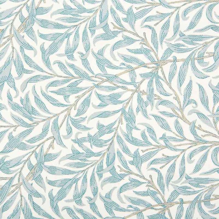 Ramas fabric - turquoise-white - Boel & Jan