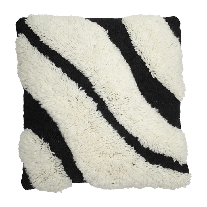 Rio cushion cover cotton 48x48 cm - Black - Boel & Jan