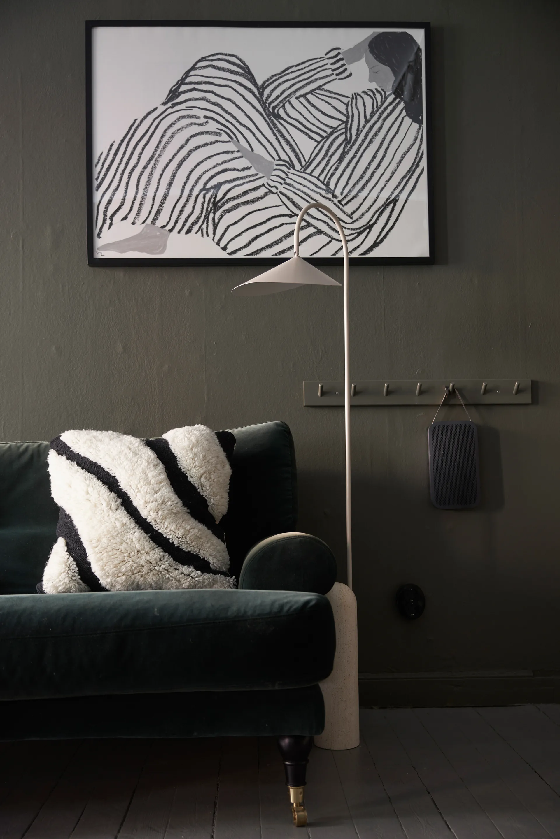 Rio cushion cover cotton 48x48 cm, Black Boel & Jan