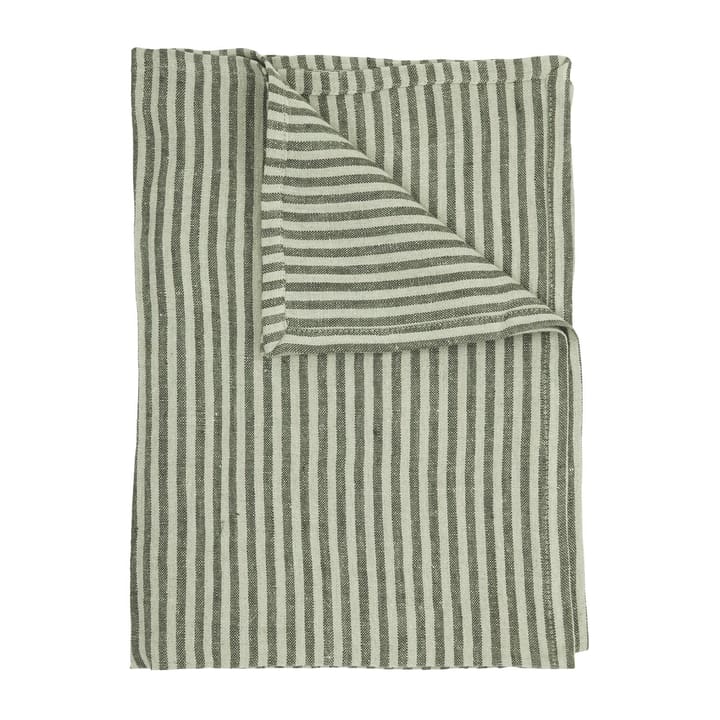 Rough Linen Stripe kitchen towel 50x70 cm - Green - Boel & Jan