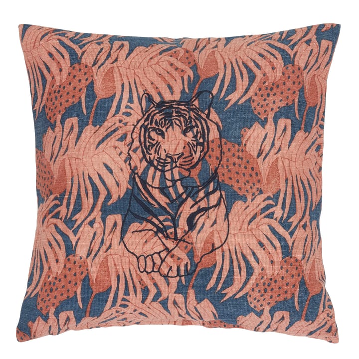 Rough Tiger cushion cover 45x45 cm - Blue-rust - Boel & Jan