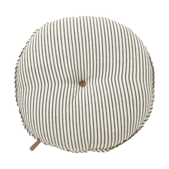 Sammie seat pad Ø40 cm, Black and white Boel & Jan
