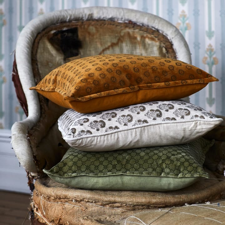 Smooth cushion cover 45x45 cm - green - Boel & Jan