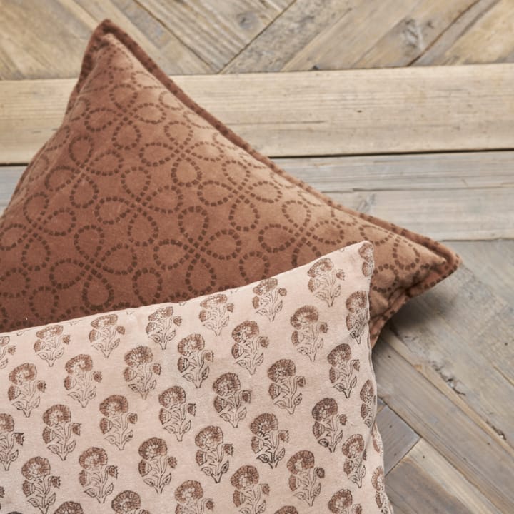 Smooth cushion cover 45x45 cm - rust - Boel & Jan