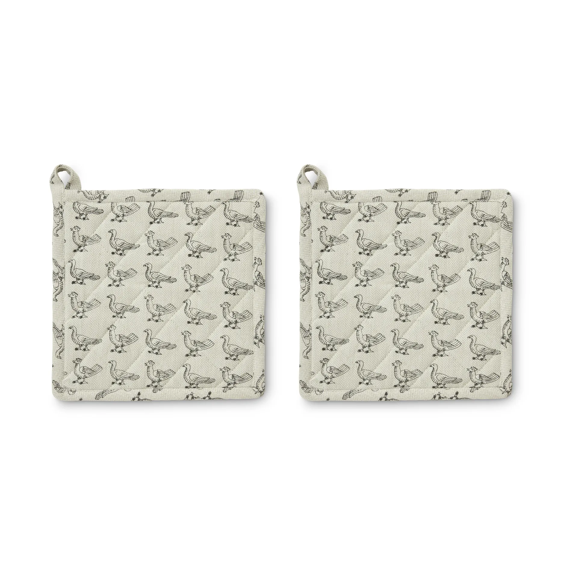 Stina Pot Holder 20x20 cm 2-pack, Beige Boel & Jan