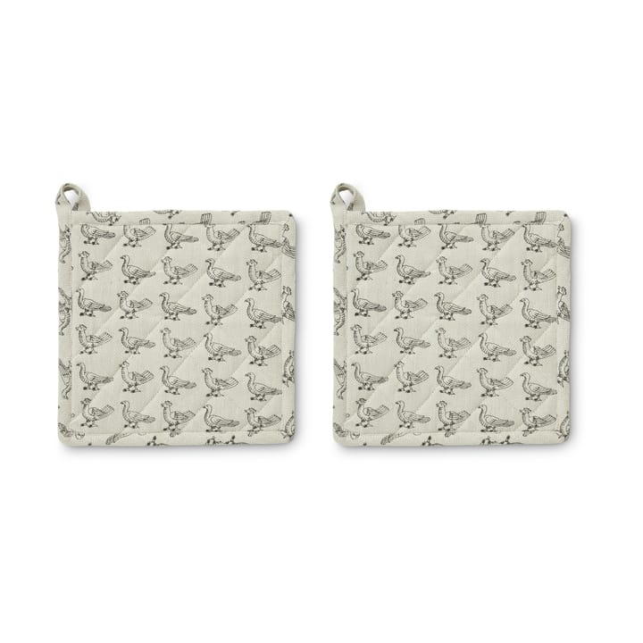 Stina Pot Holder 20x20 cm 2-pack - Beige - Boel & Jan