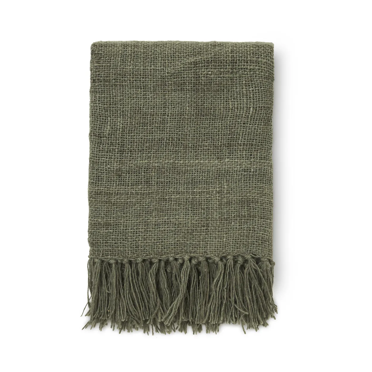 Boel & Jan Tobago plaid 130x170 cm Green | Scandinavian Design | Wool blankets & throws | Green