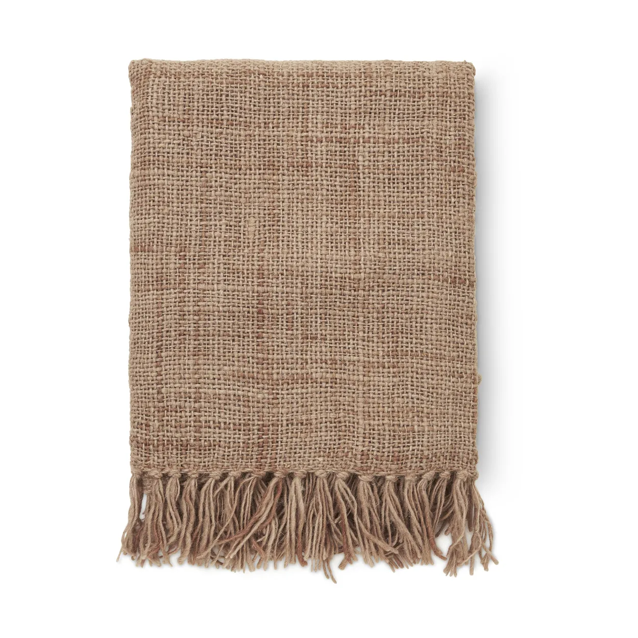 Boel & Jan Tobago plaid 130x170 cm Rust | Scandinavian Design | Wool blankets & throws | Beige