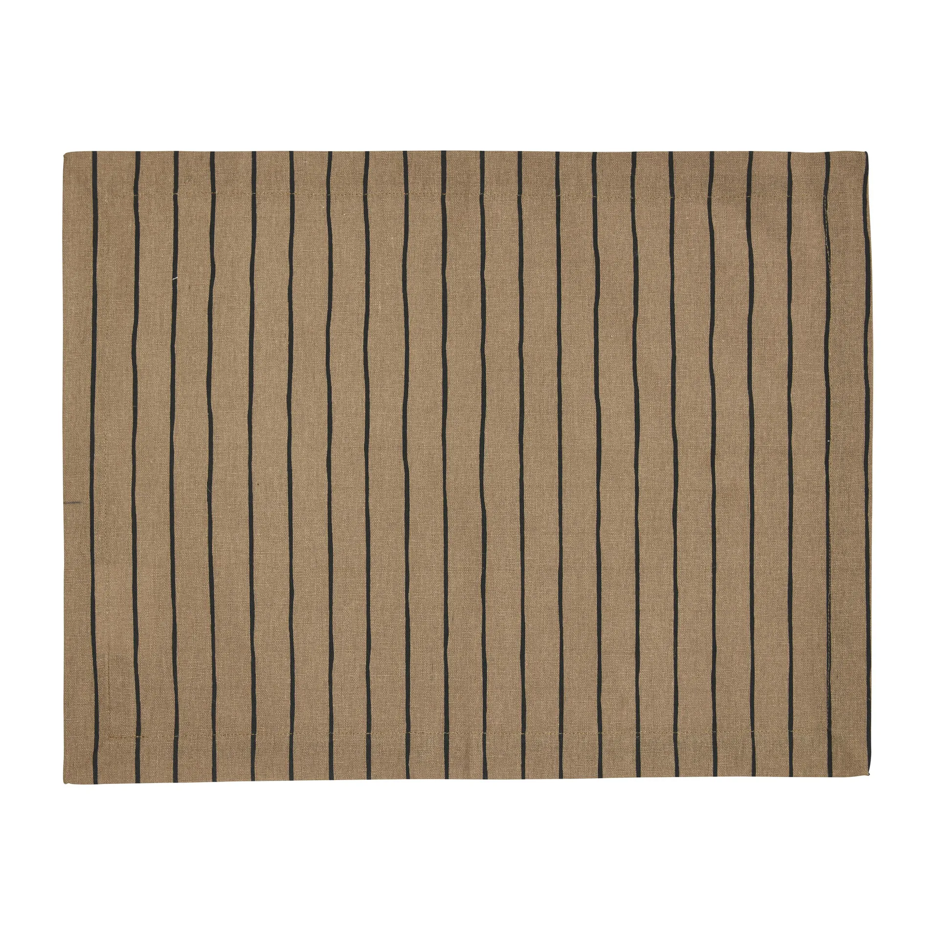 Tofta stripe placemat 35x45 cm, Brown Boel & Jan
