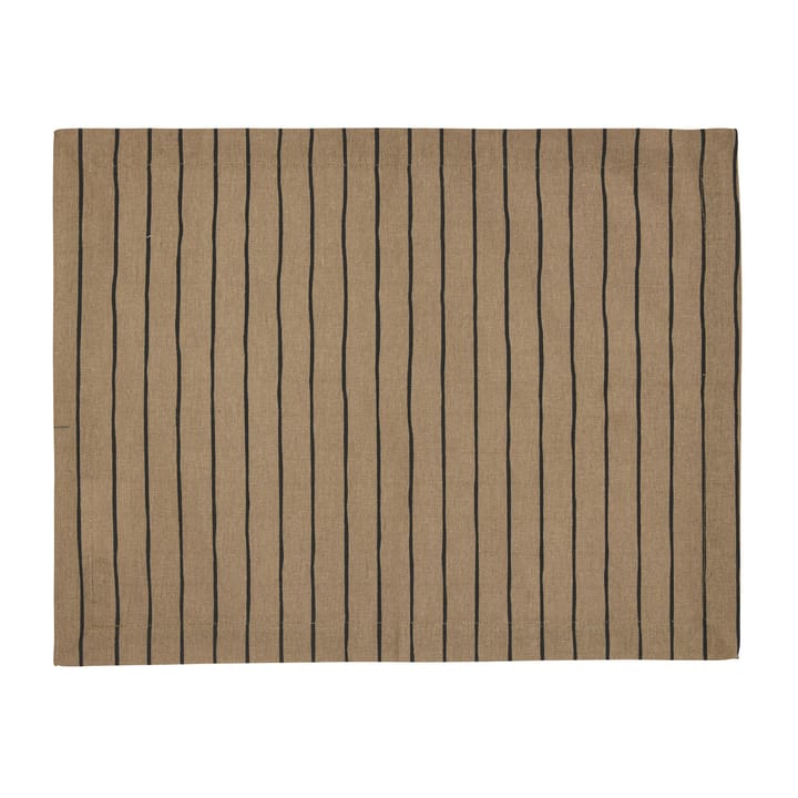 Tofta stripe placemat 35x45 cm - Brown - Boel & Jan