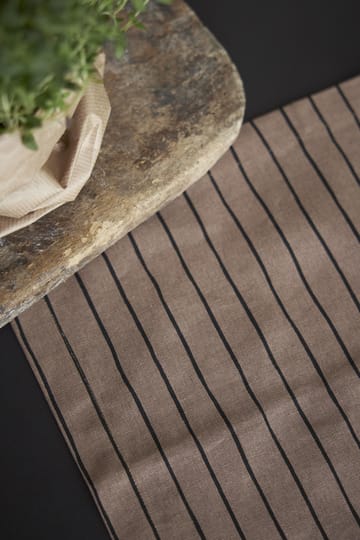 Tofta stripe placemat 35x45 cm - Brown - Boel & Jan