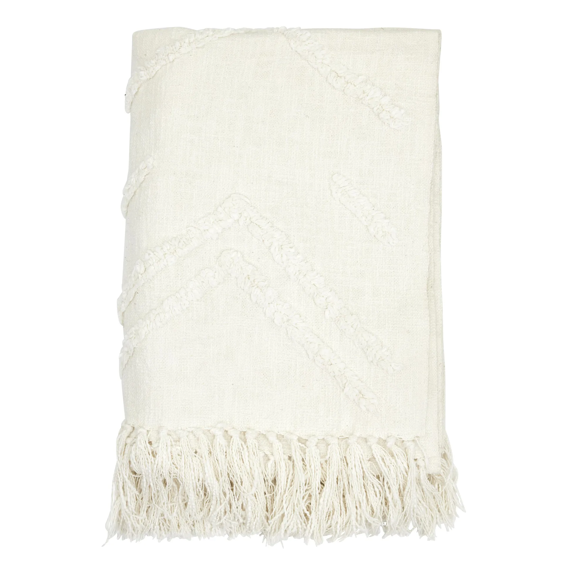 Tovhult cotton throw 130x170 cm, Offwhite Boel & Jan