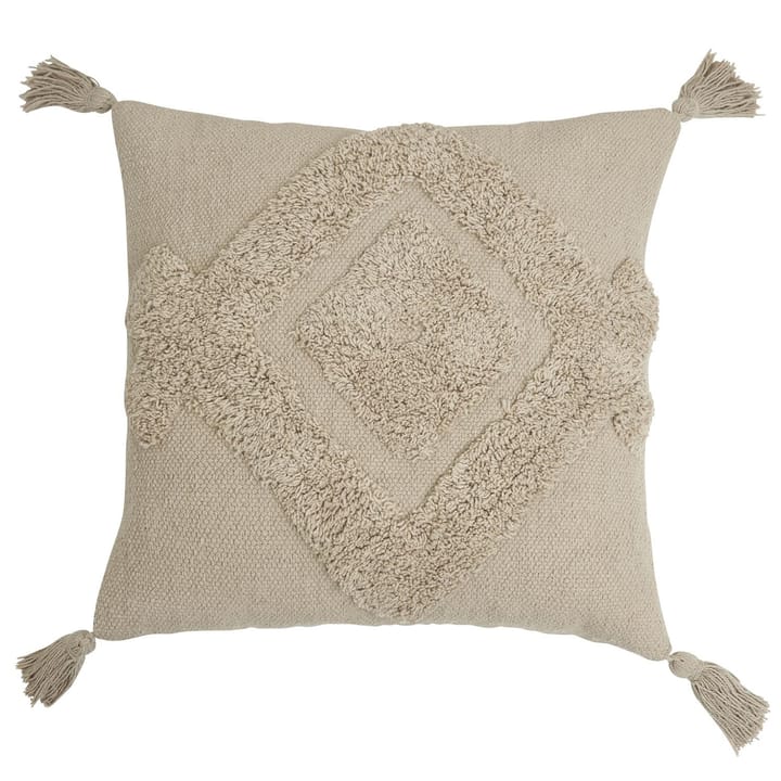 Tovhult tassels pillowcase 45x45 cm - Beige - Boel & Jan