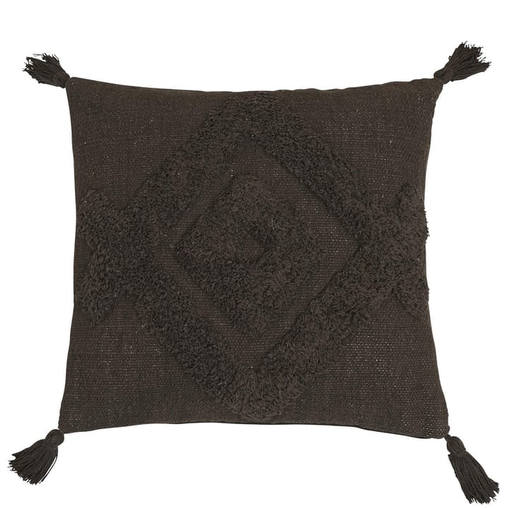 Tovhult tassels pillowcase 45x45 cm - Brown - Boel & Jan
