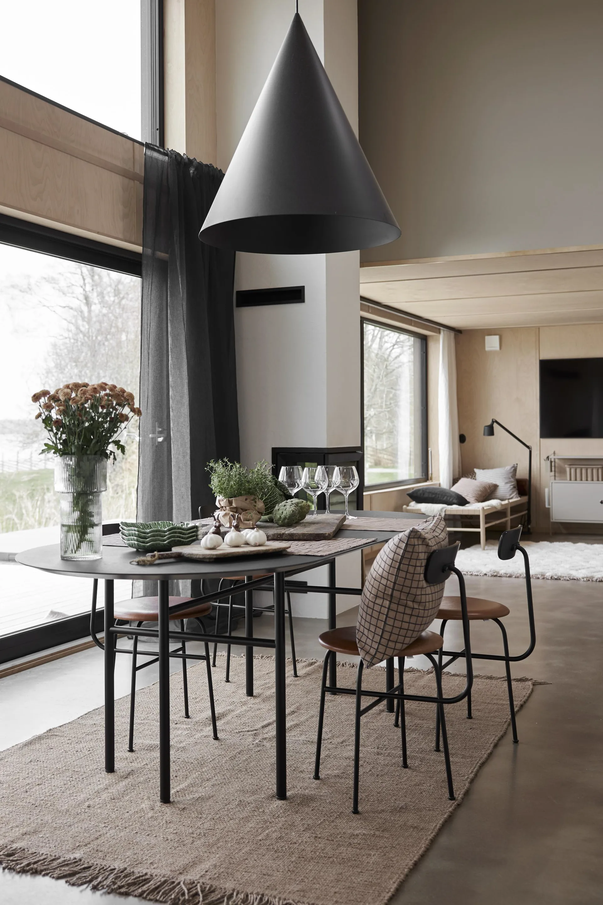 Vilda jute rug 160x230 cm, Natural Boel & Jan