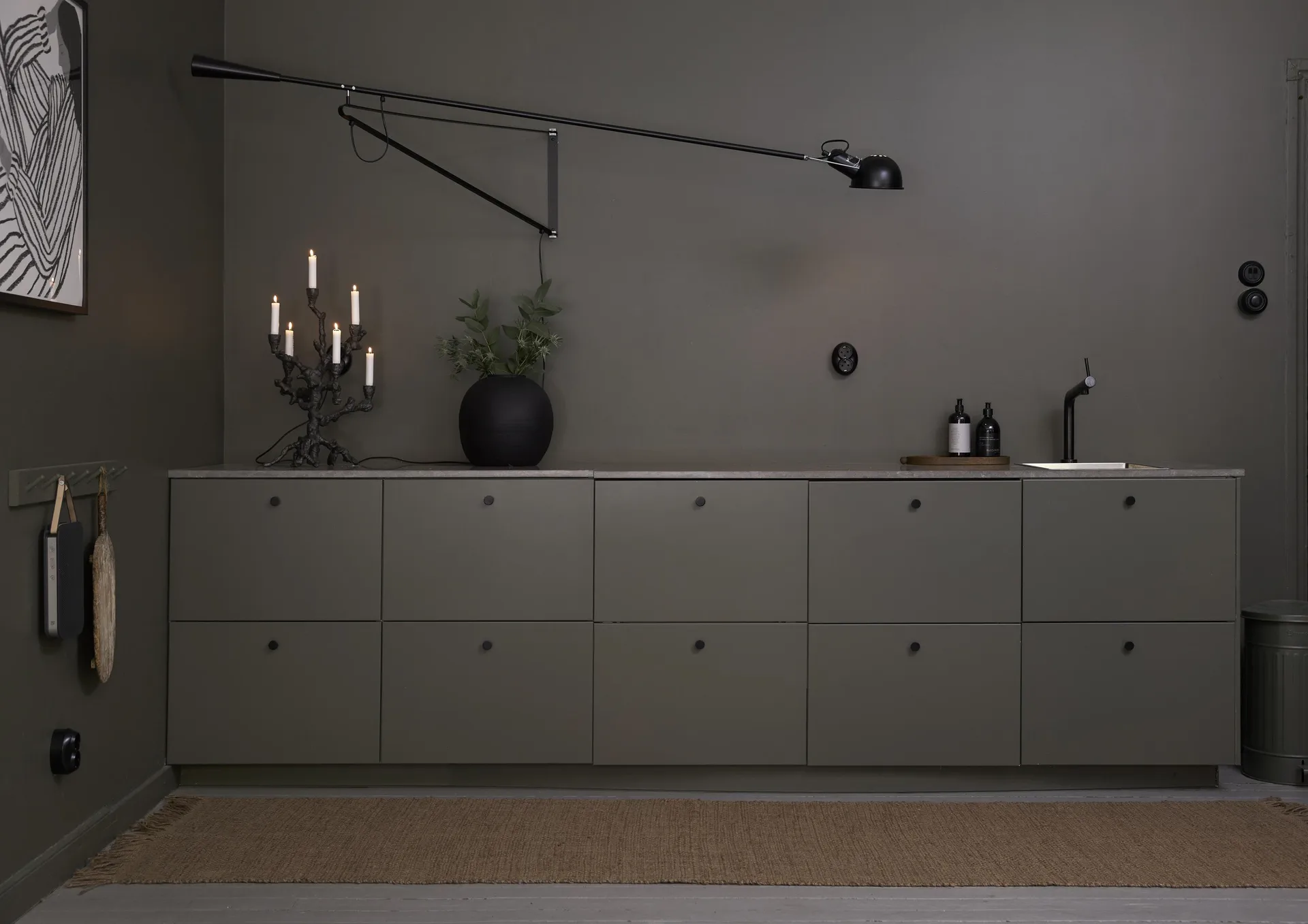 Vilda jute rug 80x300 cm, Natural Boel & Jan