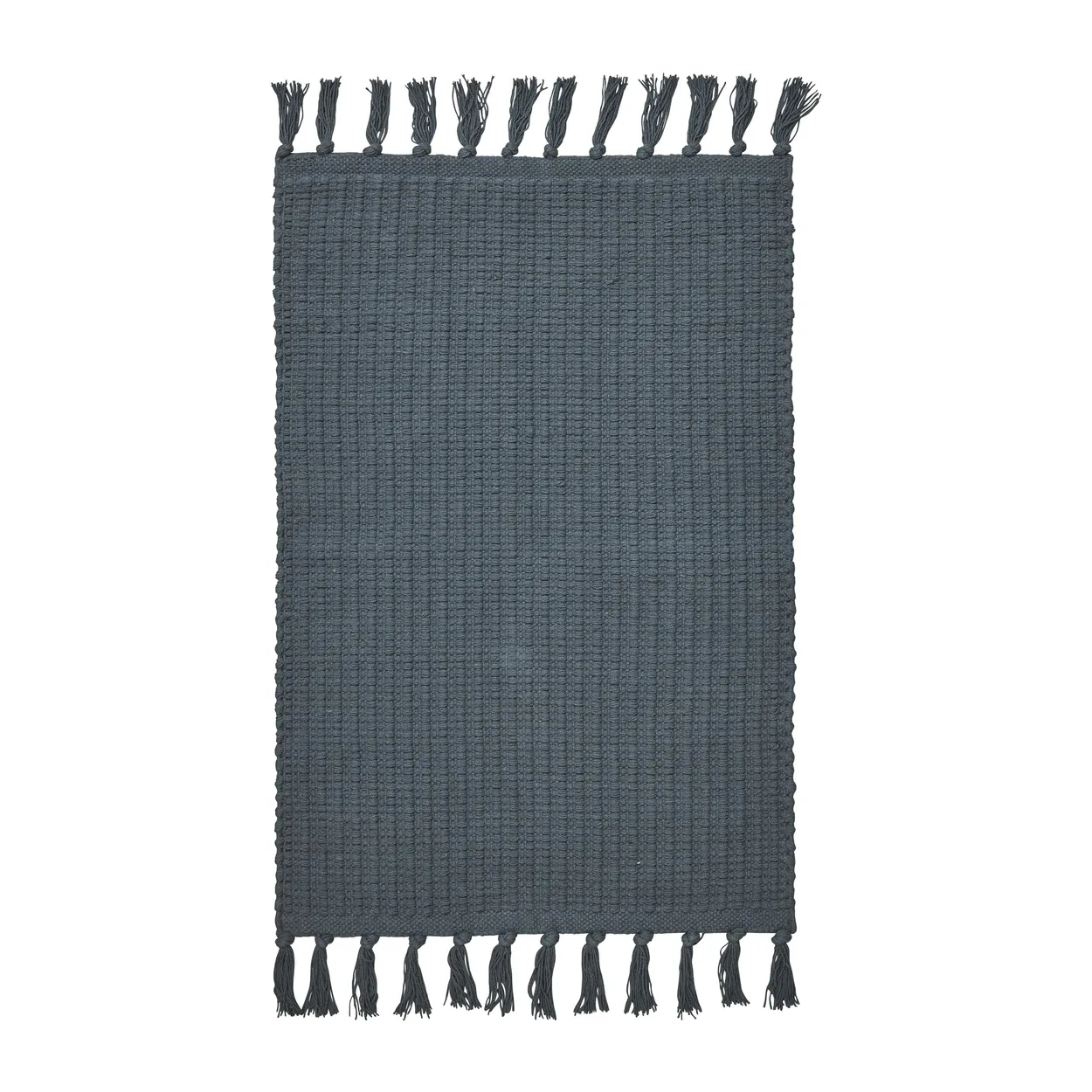 Boel & Jan Visingsö hall rug Blue. 70x200 cm | Scandinavian Design | Woven cotton rugs | Blue
