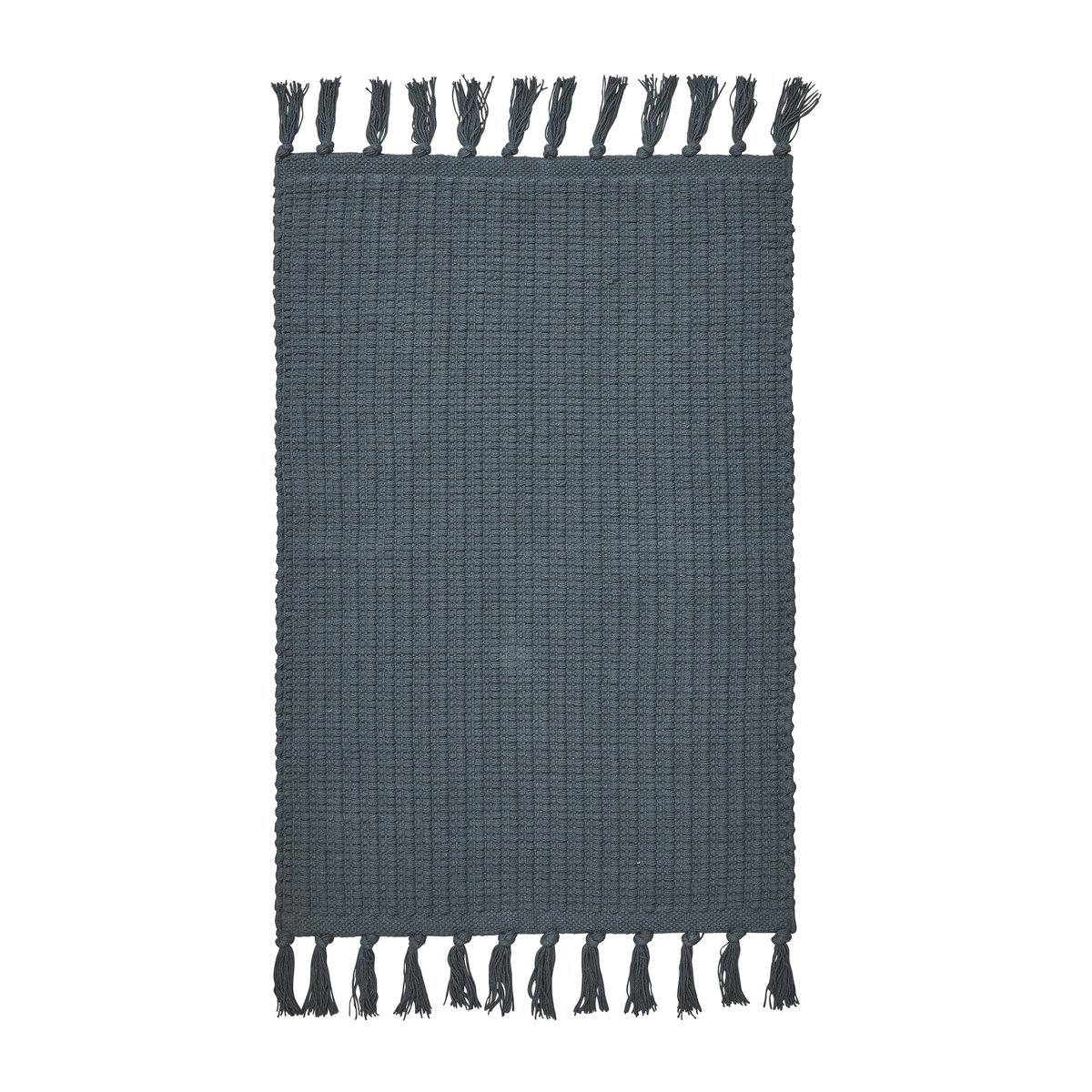 Boel & Jan Visingsö hall rug Blue. 70x200 cm | Scandinavian Design | Woven cotton rugs | Blue