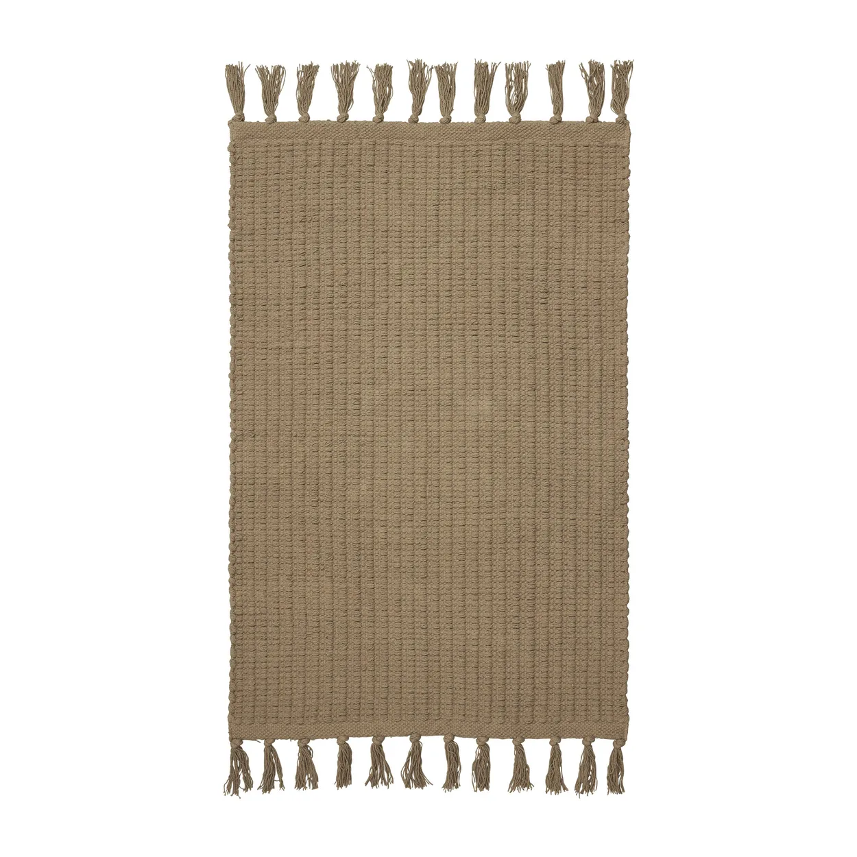 Boel & Jan Visingsö hall rug Brown. 70x140 cm | Scandinavian Design | Woven cotton rugs | Brown
