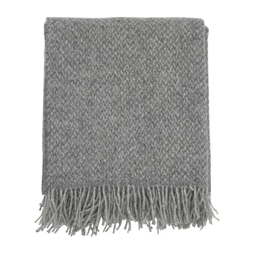 Walter wool throw 120x150 cm - Grey - Boel & Jan