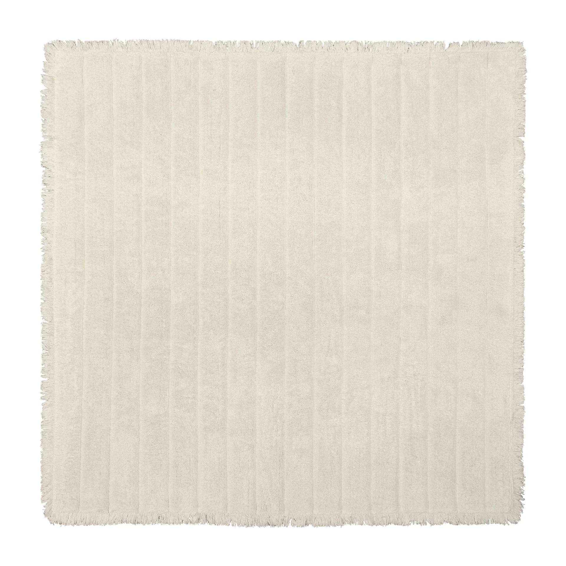 Zoe cotton rug 160x160 cm, Offwhite Boel & Jan