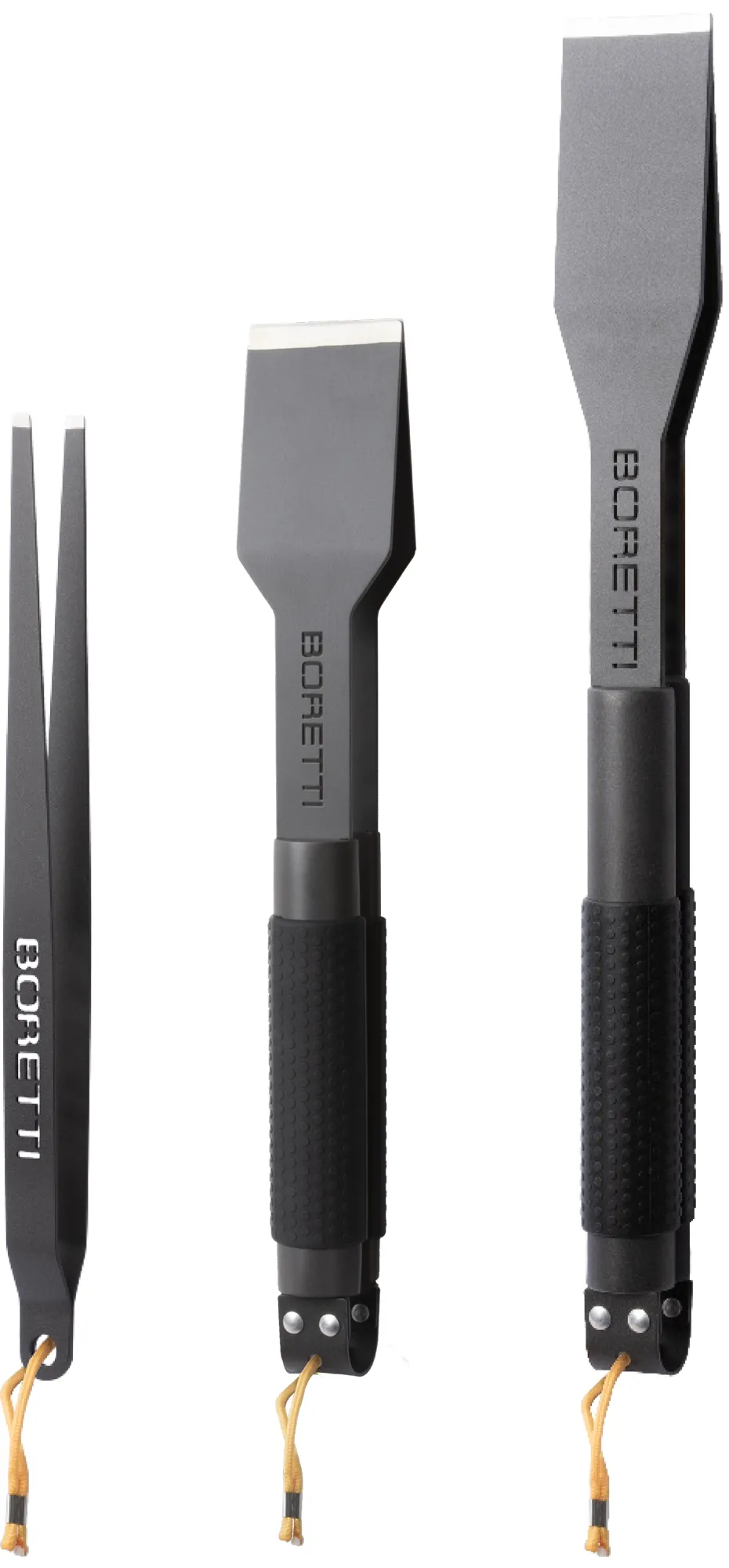 BBQ grill set 3 pieces, Anthracite Boretti