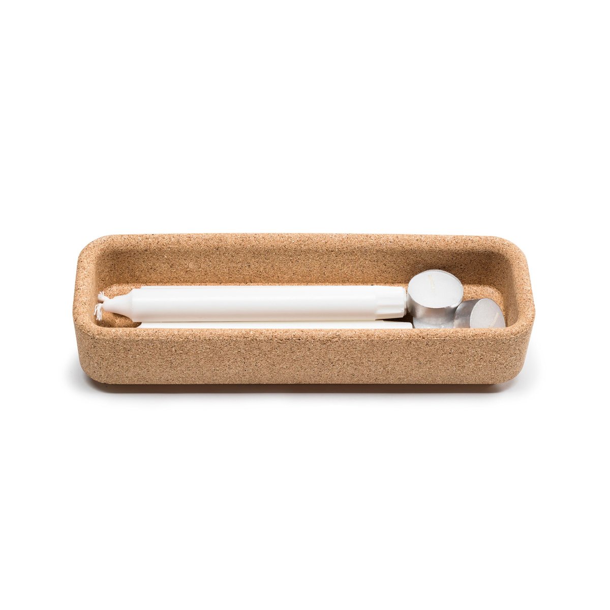 Born In Sweden Bowl long cork | Scandinavian Design | Candle accessories | Brown