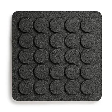 Dots square trivet 20x20 cm - Black - Born In Sweden