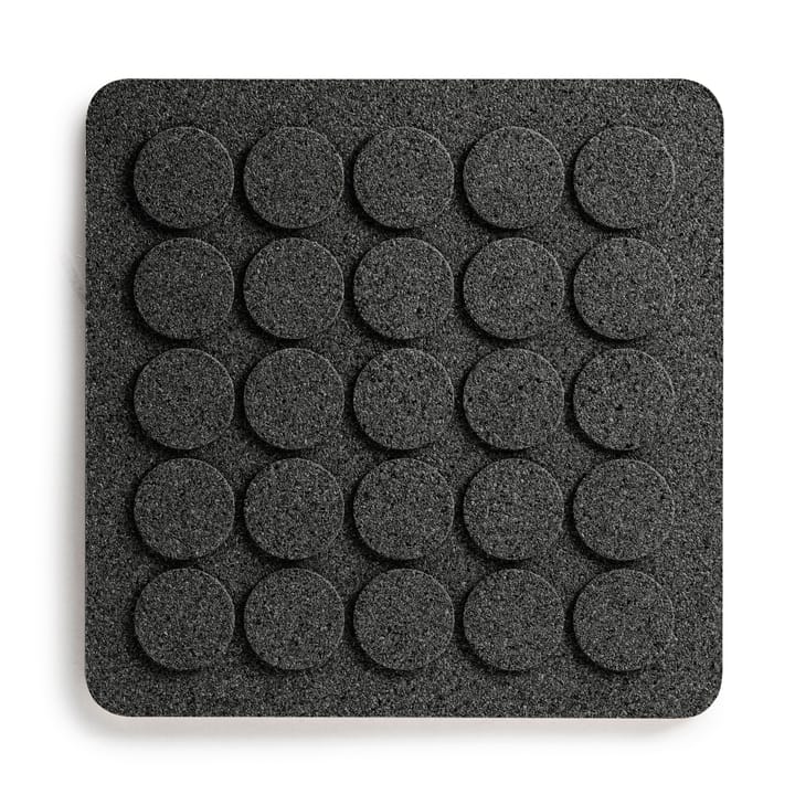 Dots square trivet 20x20 cm - Black - Born In Sweden