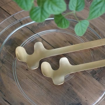 Leaf salad servers - Brushed Gold - Born In Sweden