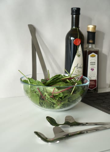 Leaf salad servers - Polished Steel - Born In Sweden