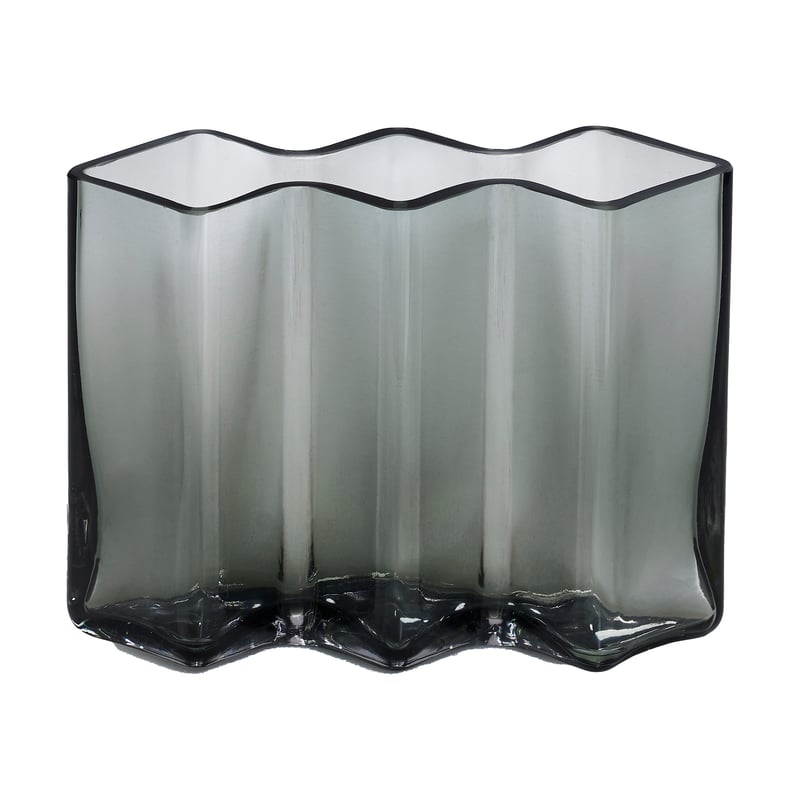 Born In Sweden Row vase three chambers low Grey