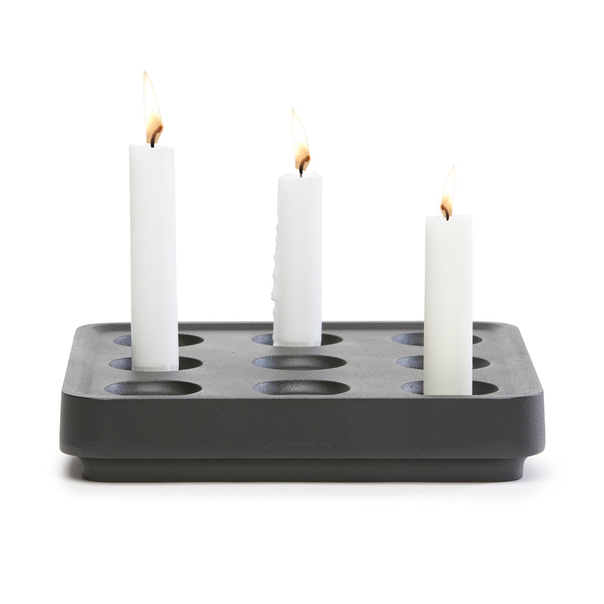 Born In Sweden Stumpastaken candle holder black small