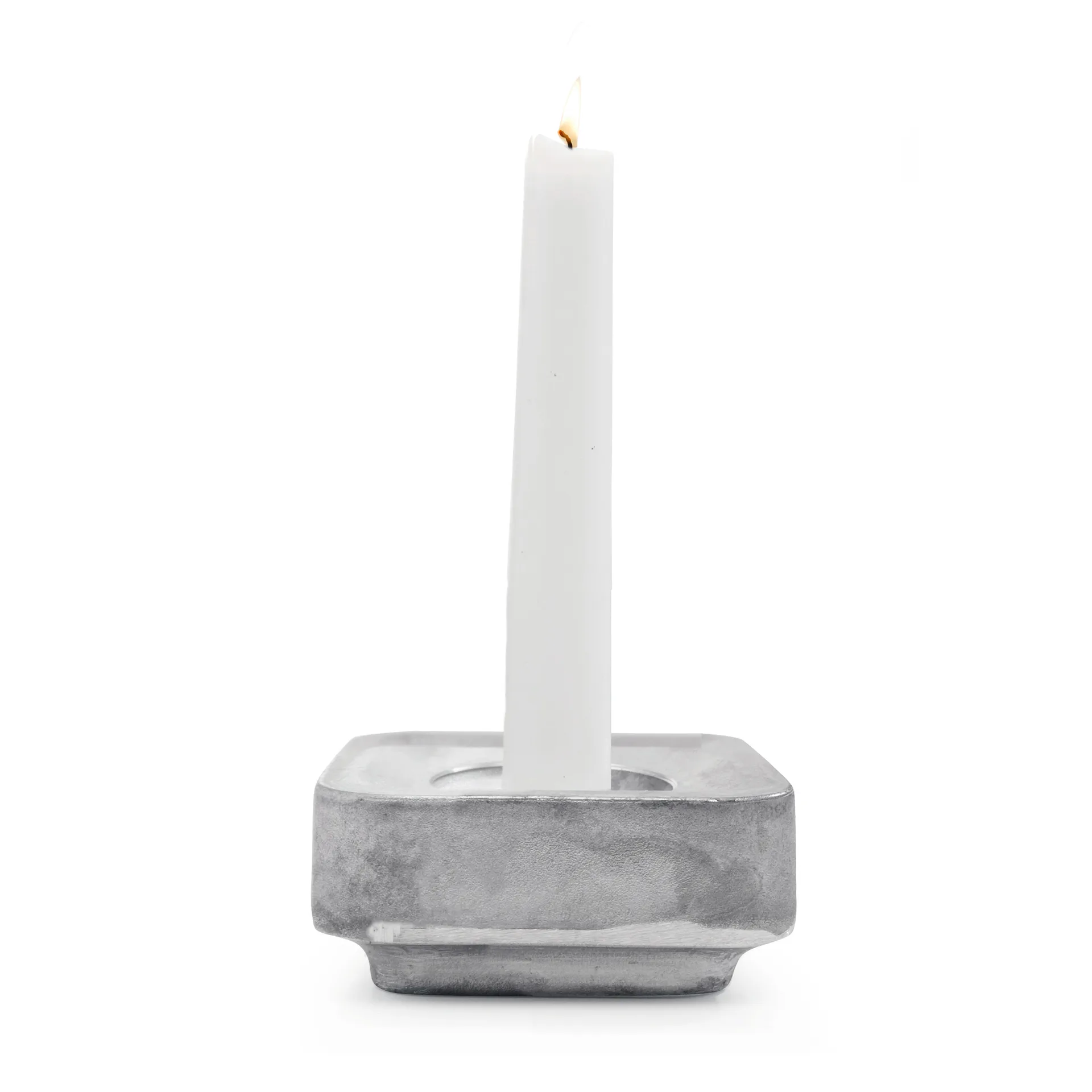 Stumpastaken candle holder Ettan, aluminum Born In Sweden