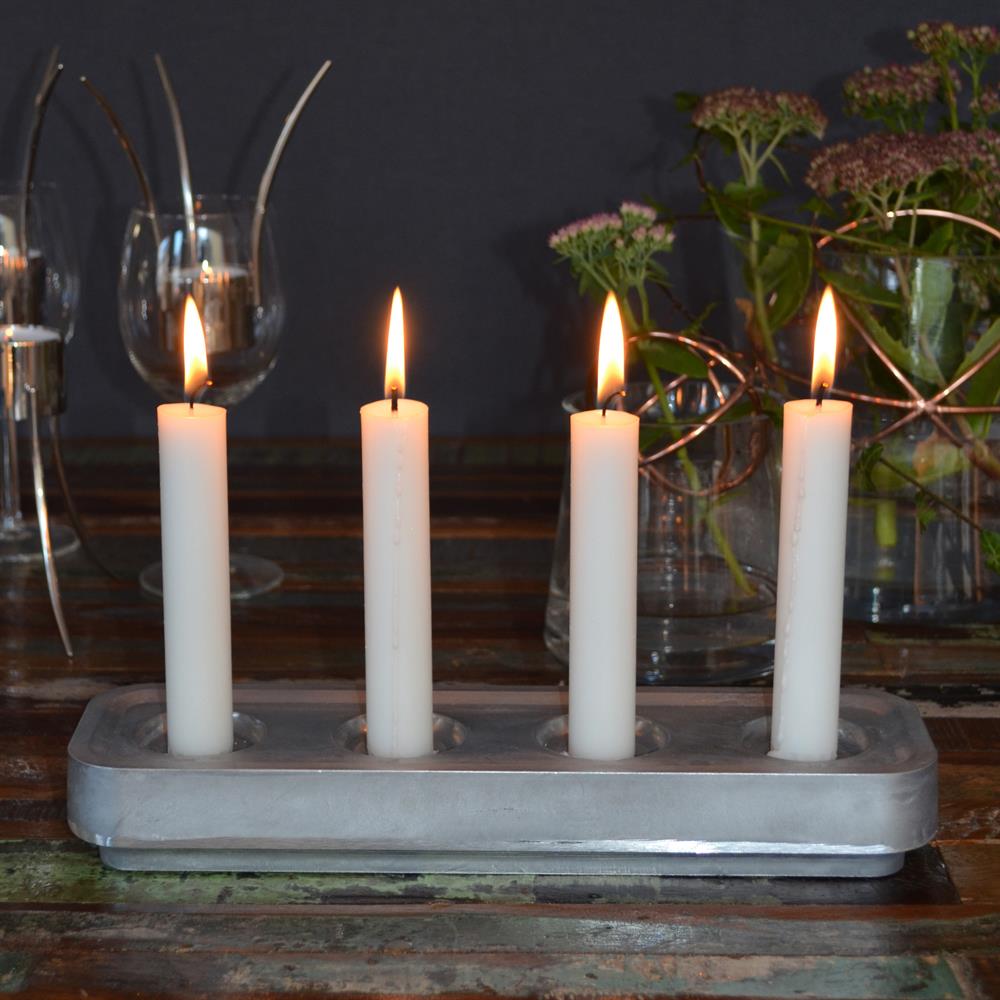 Stumpastaken candle holder long 8 5x29 5 cm