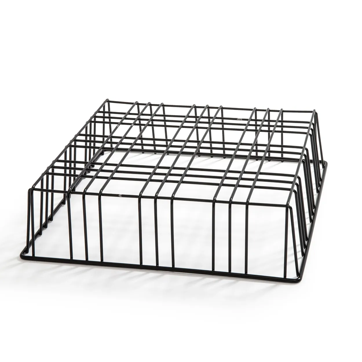 Born In Sweden Stumpastaken grid black Large | Scandinavian Design | Candle accessories | Black