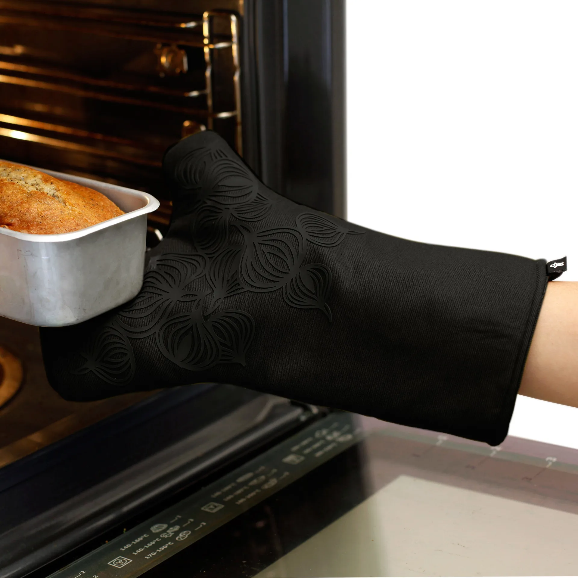 Bosign non-slip oven mitt, Black Bosign