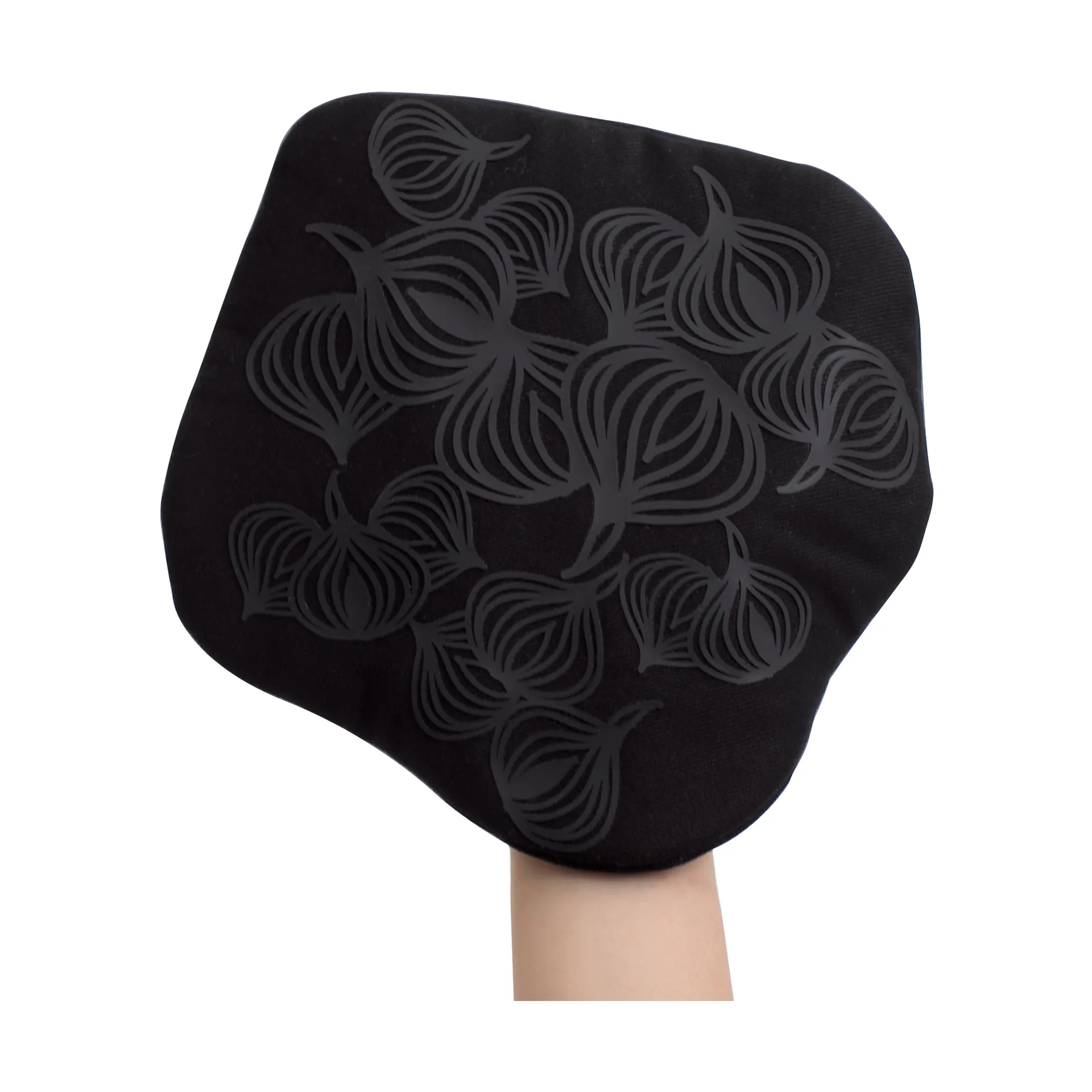 Bosign non-slip potholder with pocket, Black Bosign