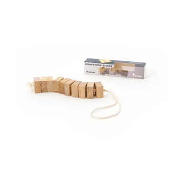 Bosign scent block in white cedarwood on string - 10-pack - Bosign