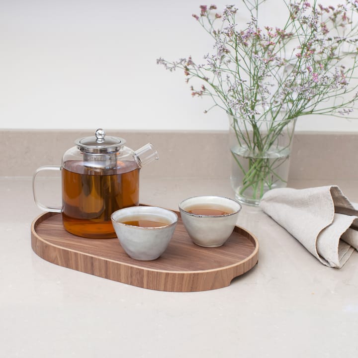 Bosign serving tray curveline medium 26x39 cm - Walnut - Bosign