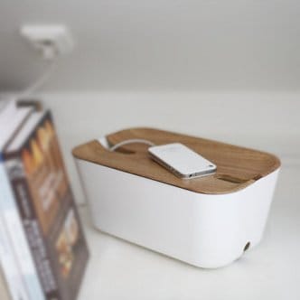 Cable organiser M - wooden print - Bosign