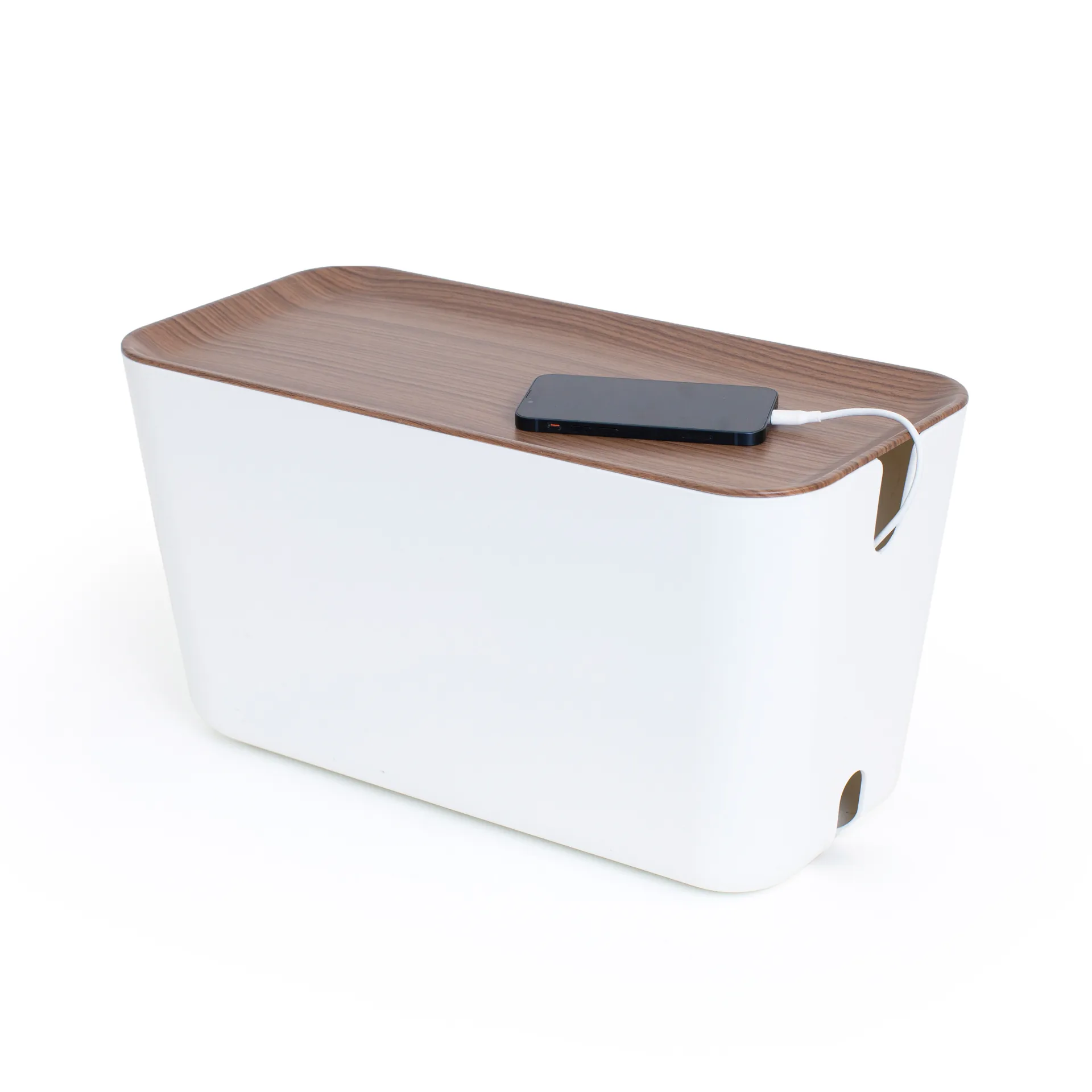 Cable Organiser XXL cabel tidy, Dark wooden details Bosign