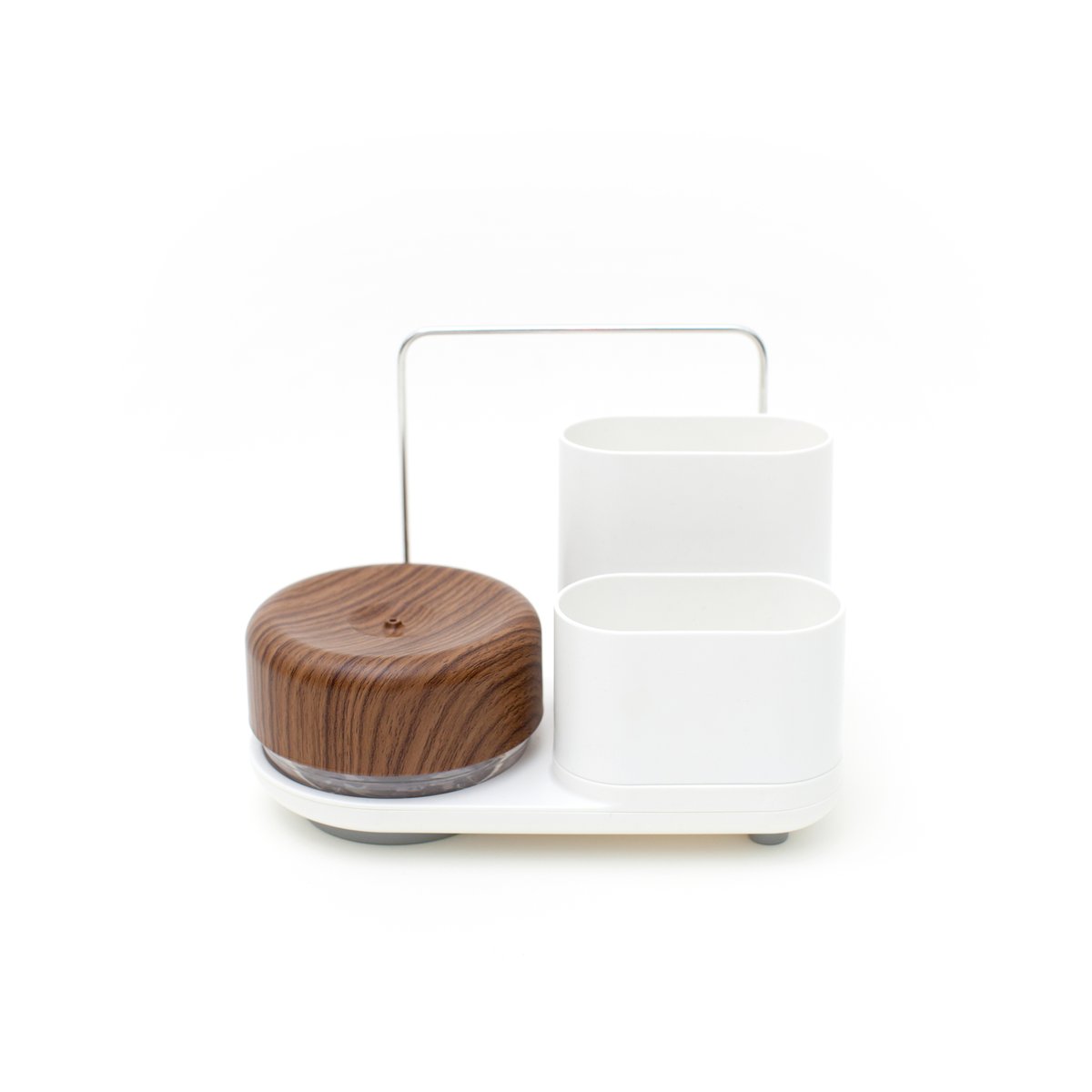 Bosign Do-Dish Caddy PLUS dish soap pump with storage Dark wood