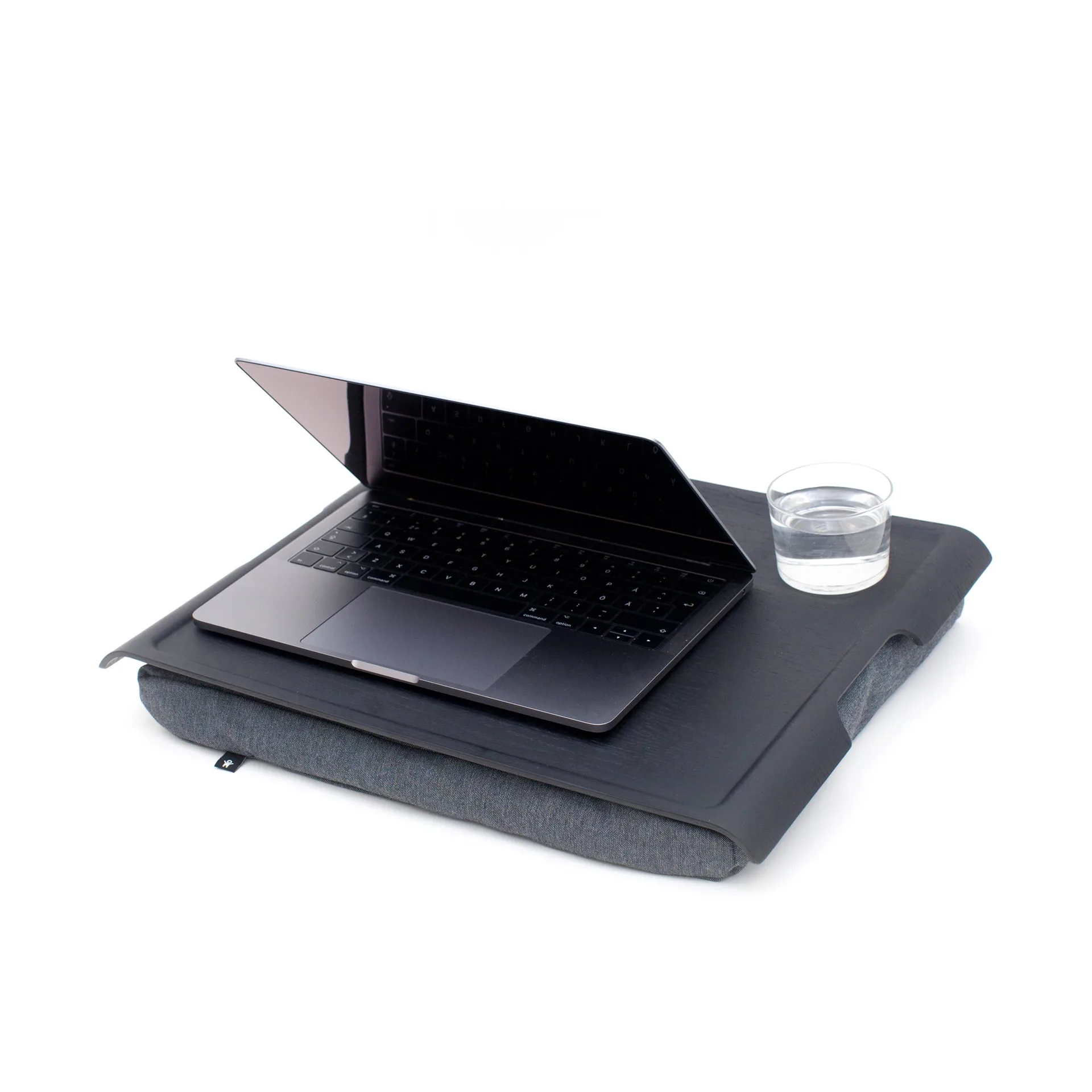 Laptray anti-slip 46x38 cm, Black willow-grey Bosign