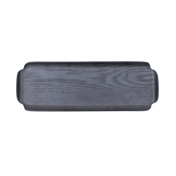 Leaf™ Wooden tray water- and oil-resistant 33x11.5 cm - Black willow wood - Bosign
