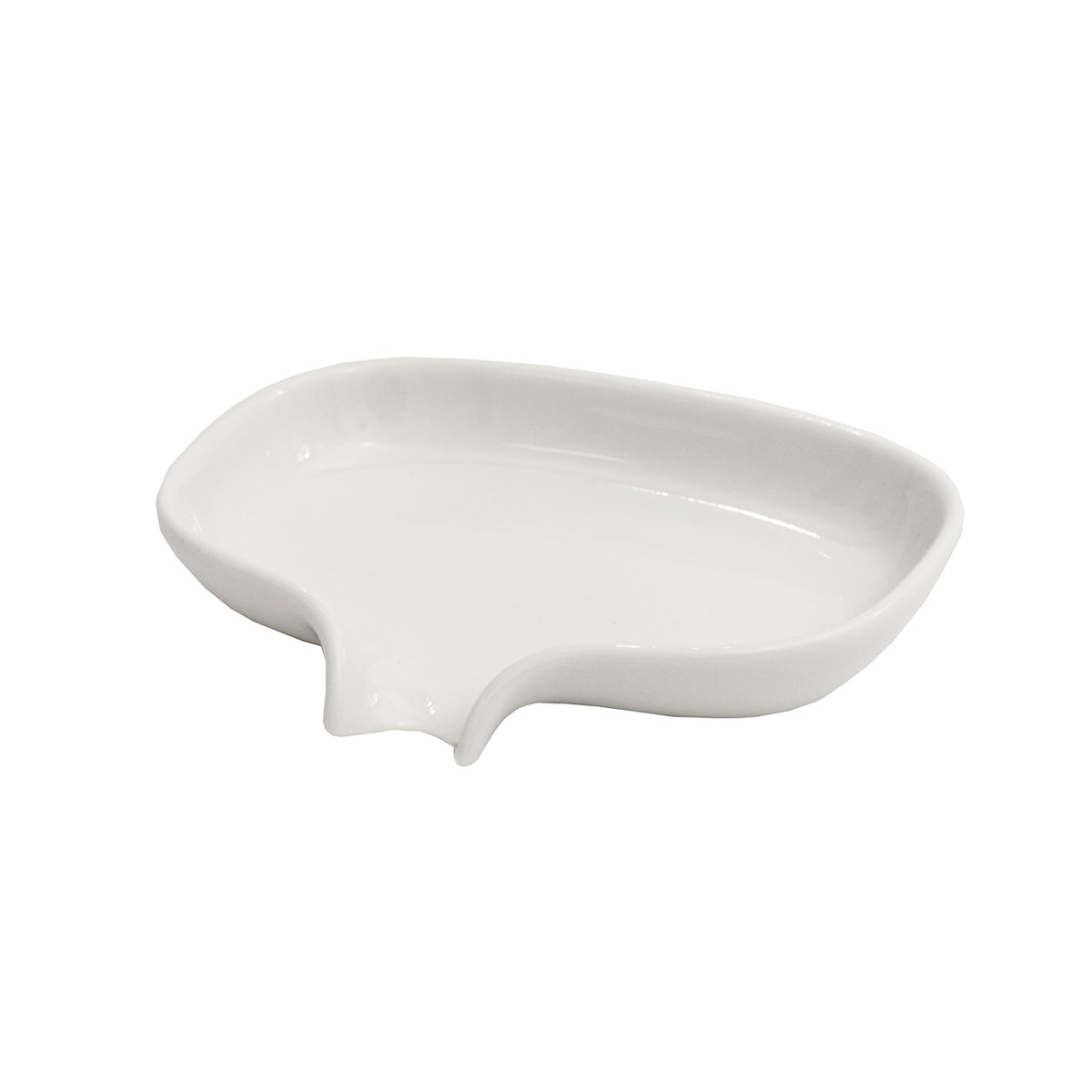 Bosign Soap dish with drainage spout porcelain white